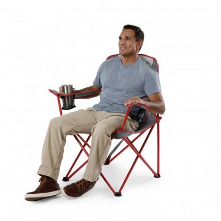 Ozark Trail Oversized Quad Folding Outdoor Camp Chair - Brilliant Red