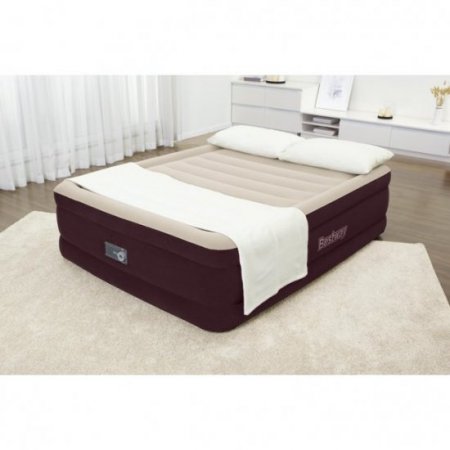 Bestway? Maroon Tritech Airbed Queen 20" with Built-in AC Pump