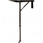 Ozark Trail Durable Steel and Aluminum Table and Stools, Open Dims 19.29"x 24.6", Brown