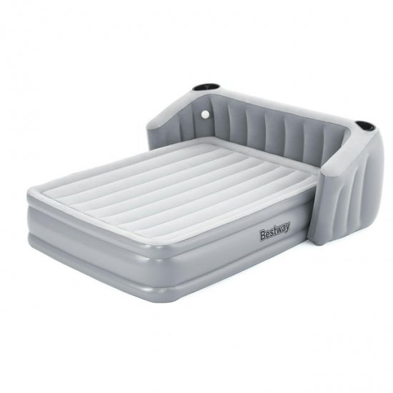 Bestway Wingback 17\" Queen Air Mattress with Built-in Pump